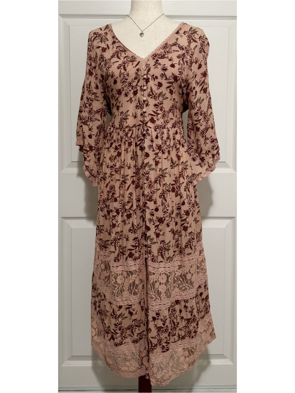 A Collective Story Pink Floral Long Maxi Dress